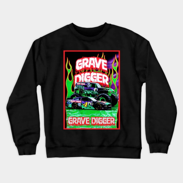 The Two of Monster Crewneck Sweatshirt by rickyrickbob